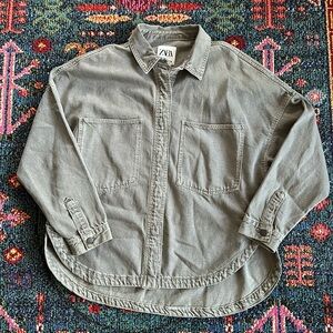 Zara Oversized Denim Jacket.